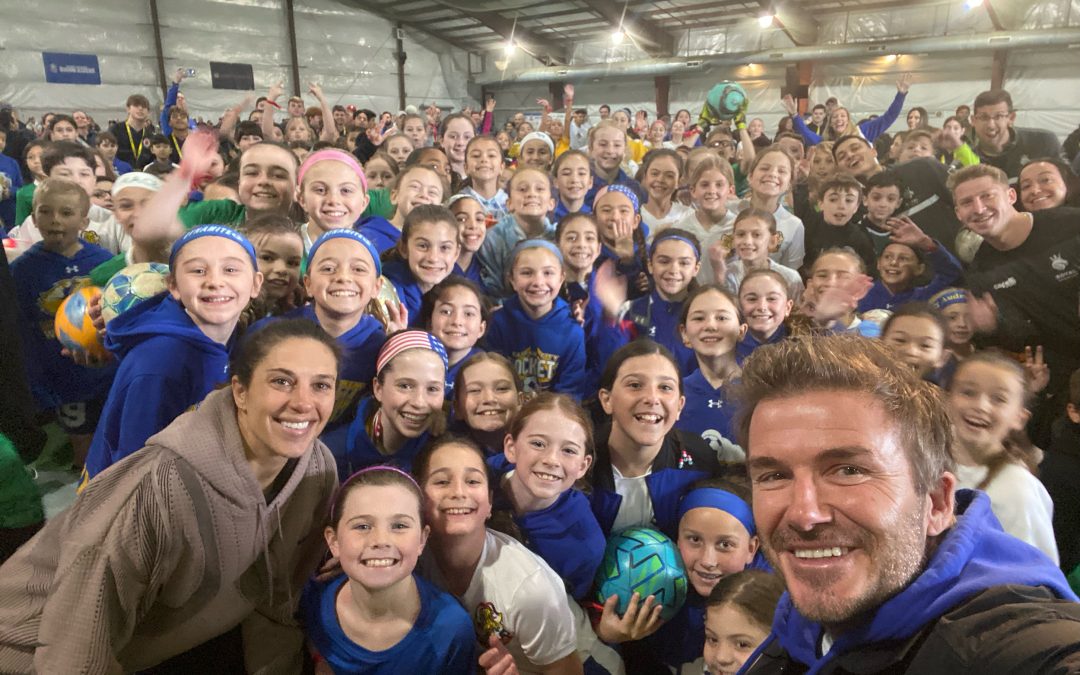 Sands Youth Empowerment Initiative Hosts International Soccer Legends Carli Lloyd and David Beckham For Event with Long Island Soccer Clubs and Grade School Students