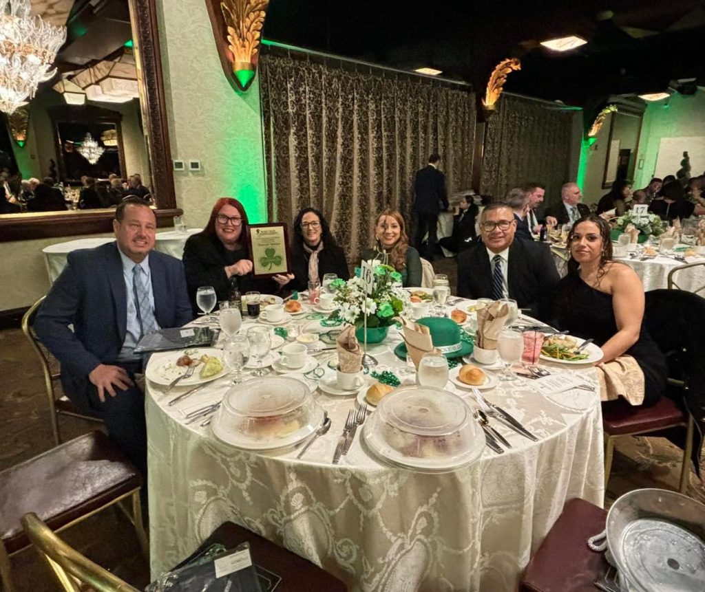 The Wantagh Chamber of Commerce's 4th Annual St. Patrick's Day Parade - Photo of a dinner table at the event