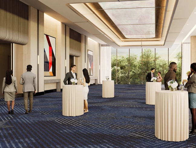 rendering of a ballroom