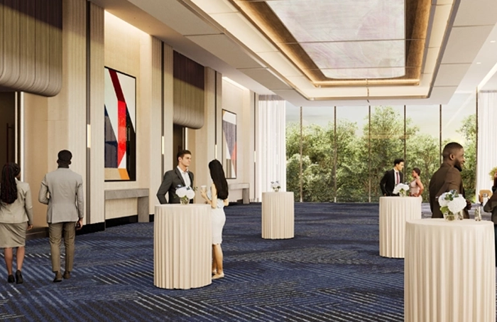 rendering of a conference room